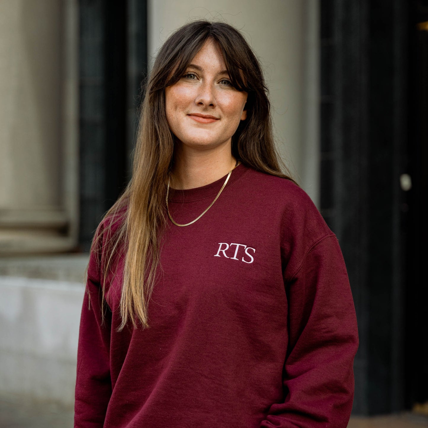 RTS Burgundy Embroidered Sweatshirt